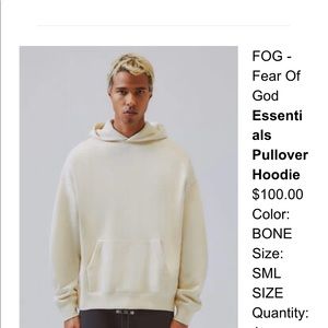FEAR OF GOD Essentials Pullover